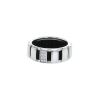 Chaumet Class One medium model ring in white gold, diamond and rubber - 00pp thumbnail
