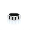 Chaumet Class One medium model ring in white gold, diamond and rubber - 360 thumbnail