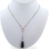 Collar Cartier Monica Bellucci de oro blanco, perla cultivada y diamantes - 360 thumbnail