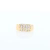 Bulgari Tronchetto ring in yellow gold and diamonds - 360 thumbnail