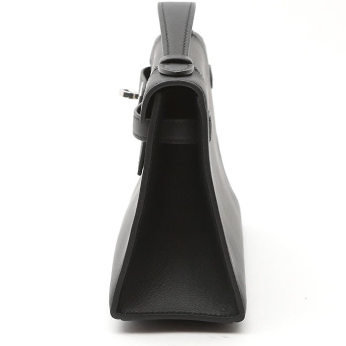 Hermès  Kelly - Clutch pouch  in black Swift leather - Detail D6