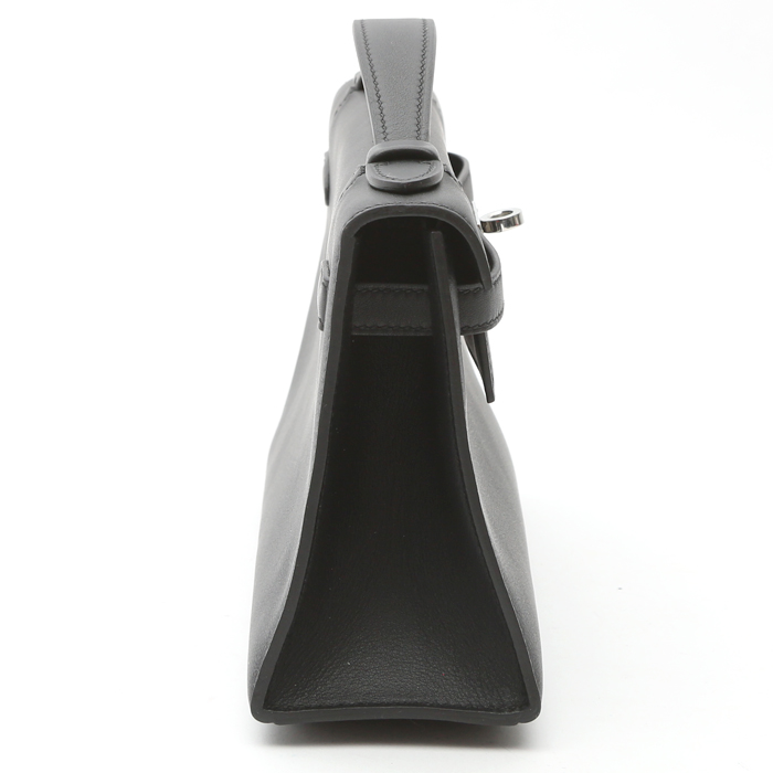 Hermès  Kelly - Clutch pouch  in black Swift leather - Detail D7