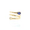 Vintage  ring in yellow gold, sapphire and diamond - 360 thumbnail
