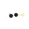 Tiffany & Co  pair of cufflinks in 14 carats yellow gold and onyx - 00pp thumbnail