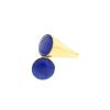 Vintage  ring in yellow gold and lapis-lazuli - 00pp thumbnail