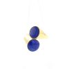 Bague Vintage  en or jaune et lapis-lazuli - 360 thumbnail