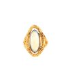 Modern Vintage   1970's ring in yellow gold and opal - 360 thumbnail