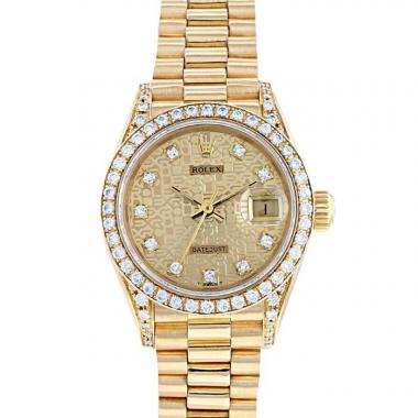 second hand rolex datejust lady