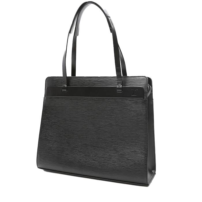 Louis Vuitton Croisette handbag in black epi leather