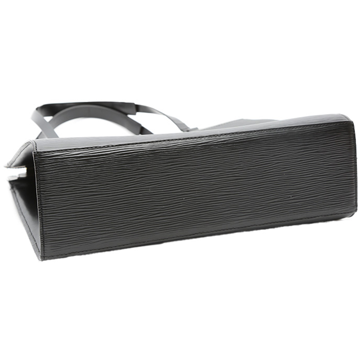 Louis Vuitton  Croisette handbag  in black epi leather - Detail D4