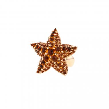 Bague Pomellato Sirène en or rose et citrine