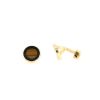 Tiffany & Co  pair of cufflinks in yellow gold, onyx and tiger eye stone - 00pp thumbnail