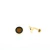 Paire de boutons de manchette Tiffany & Co  en or jaune, onyx et oeil de tigre - 360 thumbnail