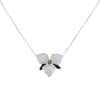 Cartier Caresse d'Orchidées necklace in white gold, diamonds and peridot - 00pp thumbnail