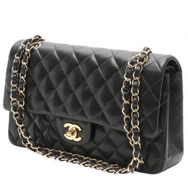 Chanel Pink Chevron Classic Double Flap Bag GHW Lambskin – Boutique Patina
