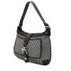 Celine  Vintage handbag  in black and grey logo canvas  and black leather - 00pp thumbnail