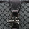 Bolso de mano Celine  Vintage en lona monogram negra y gris y cuero negro - Detail D1 thumbnail