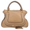 Chloé  Marcie handbag  in brown grained leather - Detail D2 thumbnail