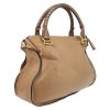 Chloé  Marcie handbag  in brown grained leather - Detail D6 thumbnail