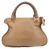 Chloé  Marcie handbag  in brown grained leather - Detail D7 thumbnail