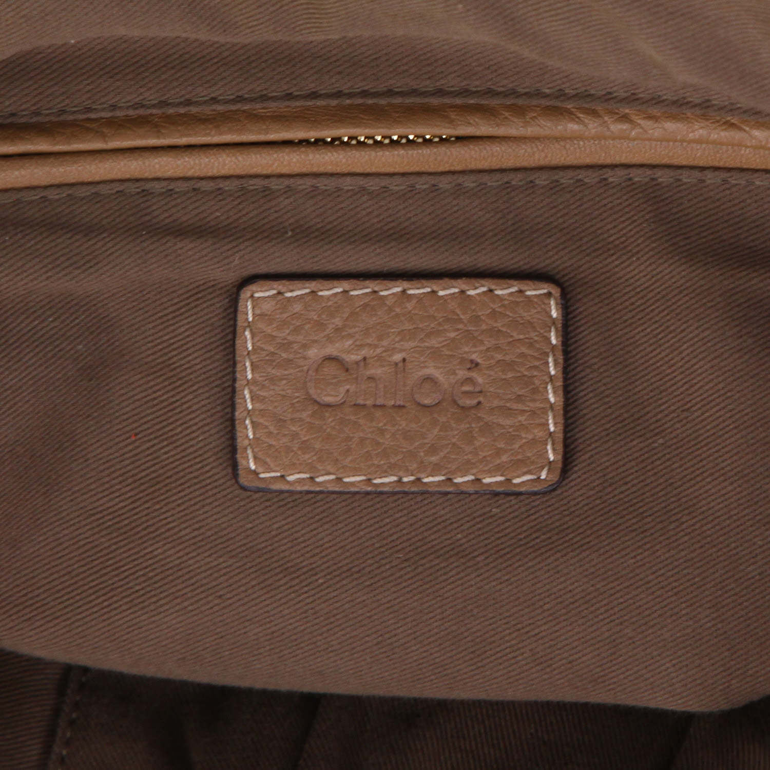 Borsa Chloé  Marcie in pelle martellata marrone - Detail D9