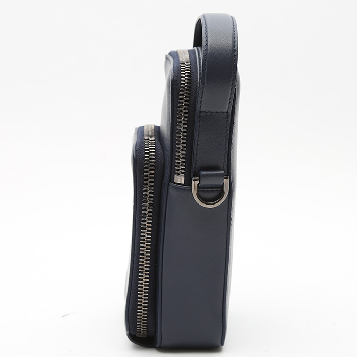 Borsa a tracolla Dior   in pelle liscia blu - Detail D5