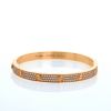 Cartier Love pavé bracelet in pink gold and diamonds, size 19 - 360 thumbnail