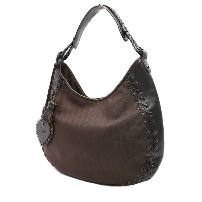 Dior - Authenticated Speedy Handbag - Cloth Beige for Women, Good Condition