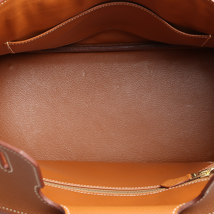 Borsa Hermès  Birkin 30 cm in pelle togo gold - Detail D2