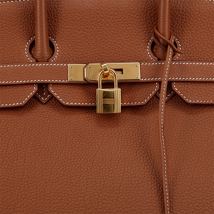Sac à main Hermès  Birkin 35 cm en cuir togo gold - Detail D1