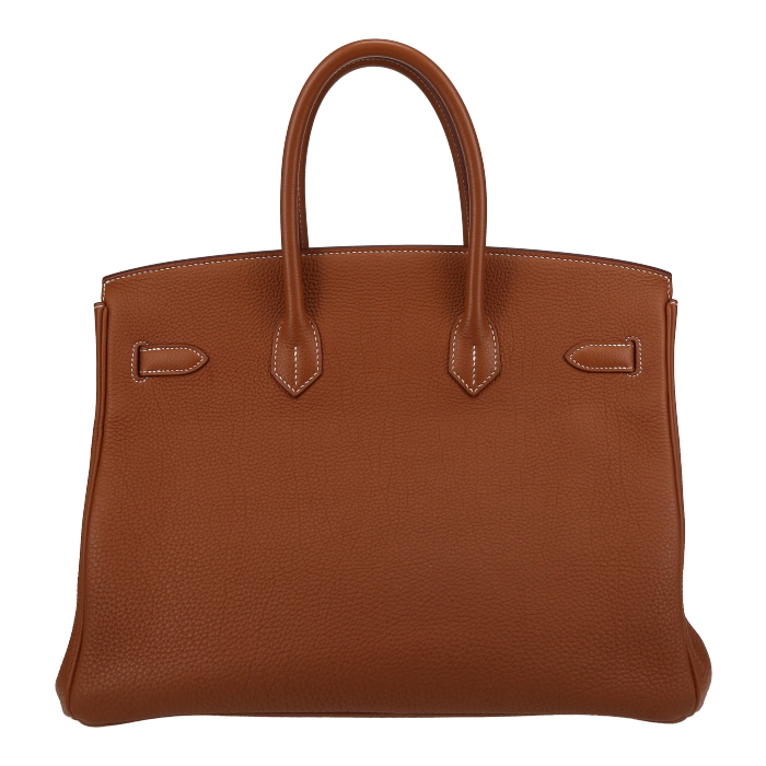 Sac à main Hermès  Birkin 35 cm en cuir togo gold - Detail D7