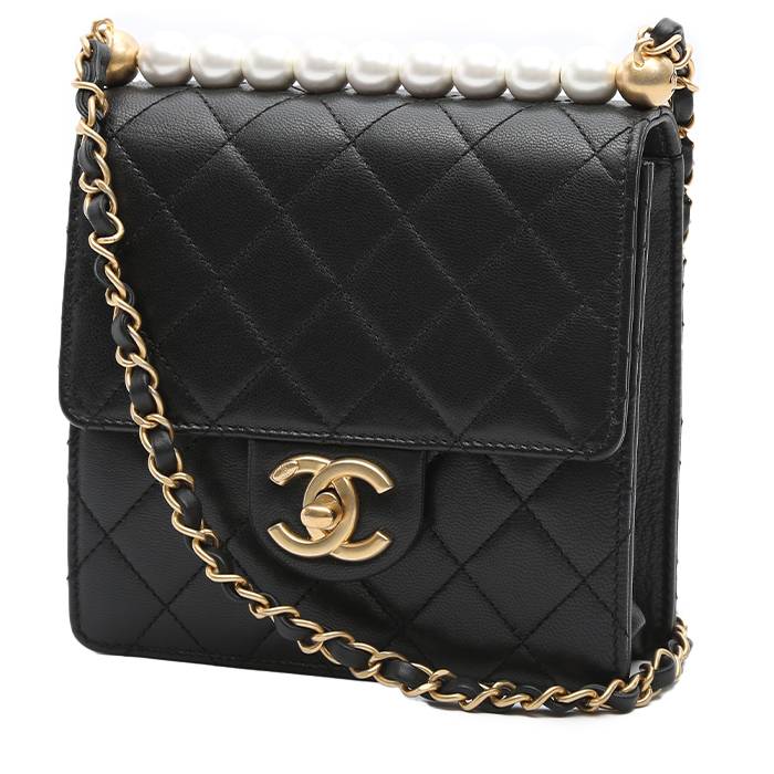 CHANEL #42921 Chain Black Leather Wallet Purse – ALL YOUR BLISS