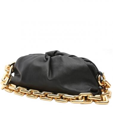 Bolso de mano Bottega Veneta  Pouch en cuero negro