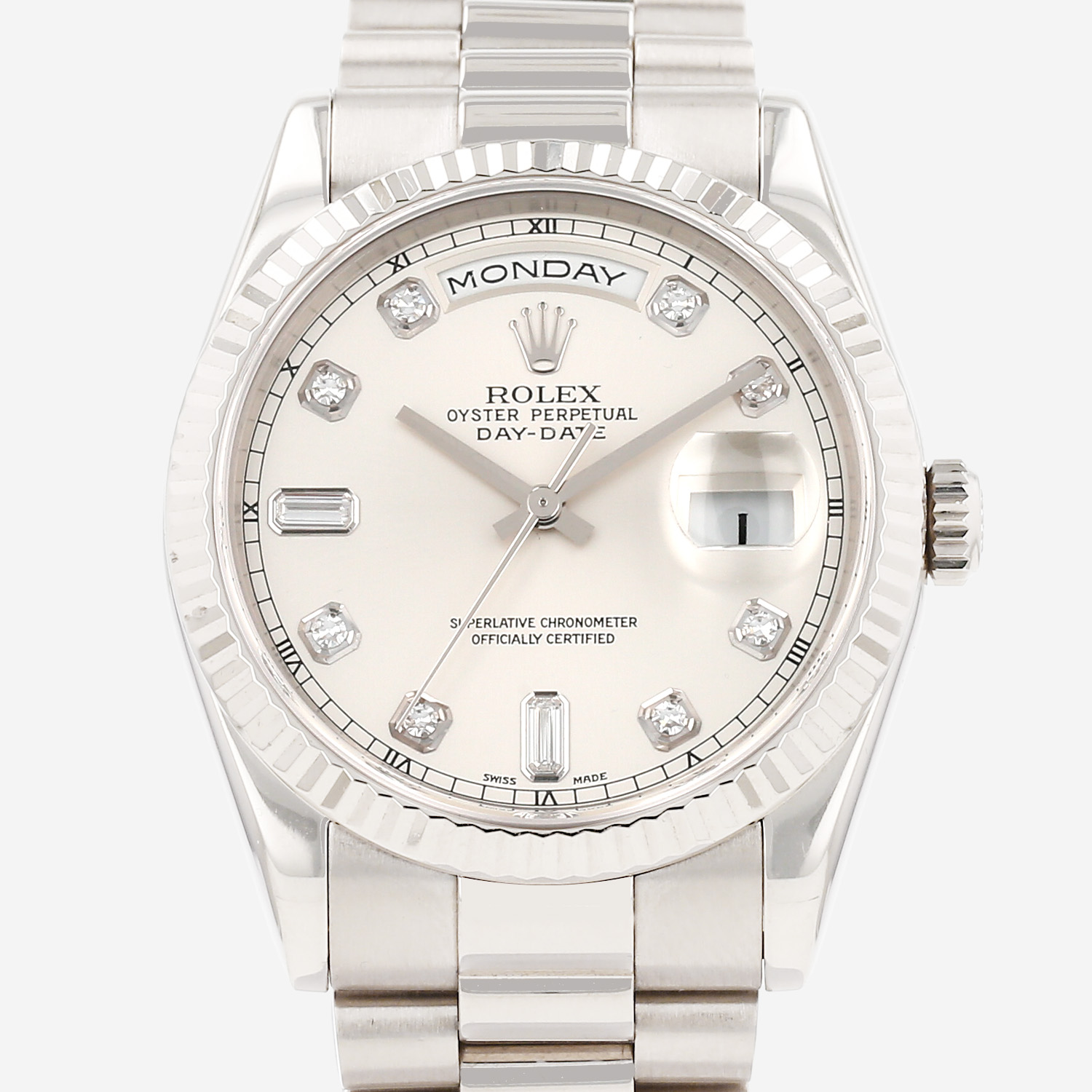 Rolex Day-Date in white gold Ref: Rolex - 118239 Circa 2002