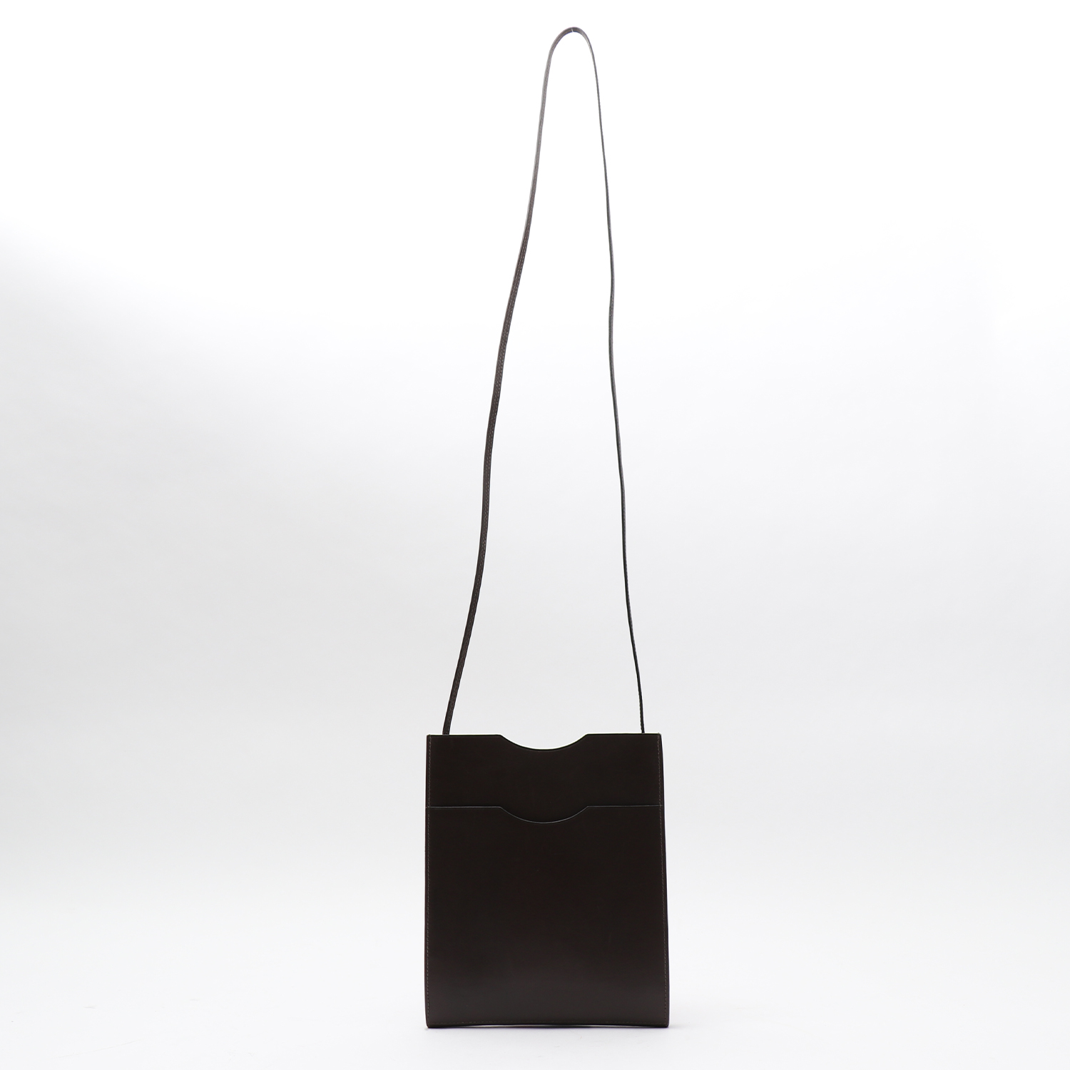 Hermès Onimetou shoulder bag in brown leather - Detail D8