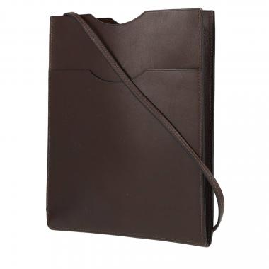Bolso bandolera Hermès  Onimetou en cuero marrón