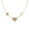 Collier Poiray Coeur Entrelacé en or jaune - 00pp thumbnail