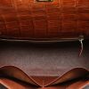 Hermès  Kelly 32 cm handbag  in Etruscan red crocodile - Detail D2 thumbnail