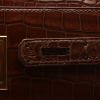 Hermès  Kelly 32 cm handbag  in Etruscan red crocodile - Detail D4 thumbnail