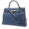 Bolso de mano Hermès  Kelly 35 cm en cuero togo azul - 00pp thumbnail