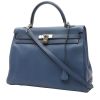 Borsa Hermès  Kelly 35 cm in pelle togo blu - 00pp thumbnail