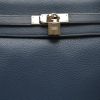 Bolso de mano Hermès  Kelly 35 cm en cuero togo azul - Detail D1 thumbnail