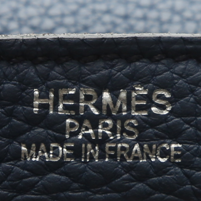 Borsa Hermès  Kelly 35 cm in pelle togo blu - Detail D3