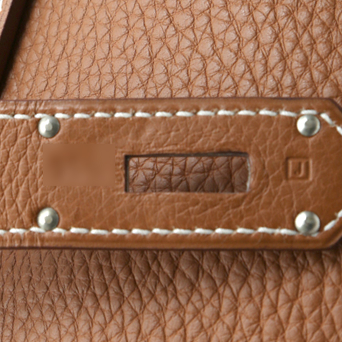 Hermès  Birkin Travel Bag travel bag  in gold togo leather - Detail D4