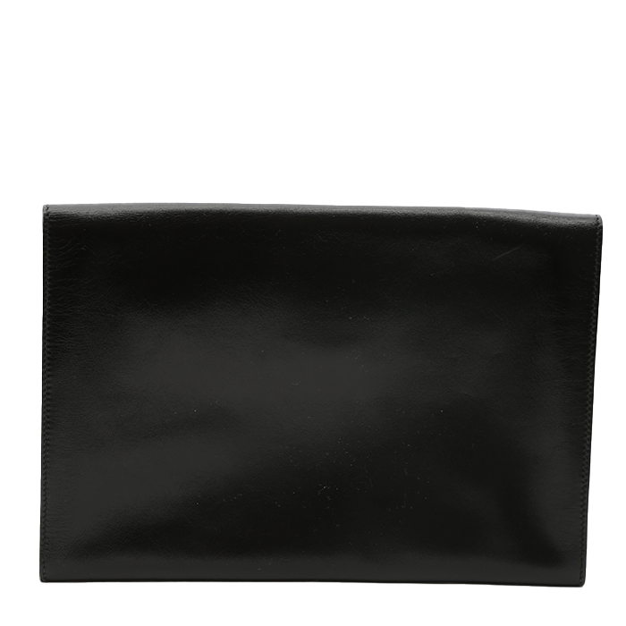 Hermès  Rio pouch  in black box leather - Detail D7