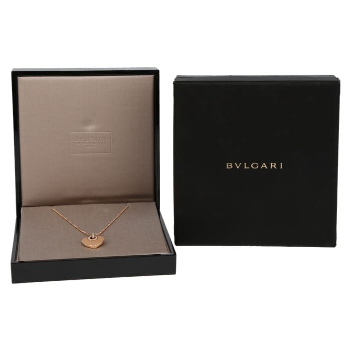 Collar giratorio Bulgari Bulgari Bulgari de oro rosa y diamantes - Detail D2