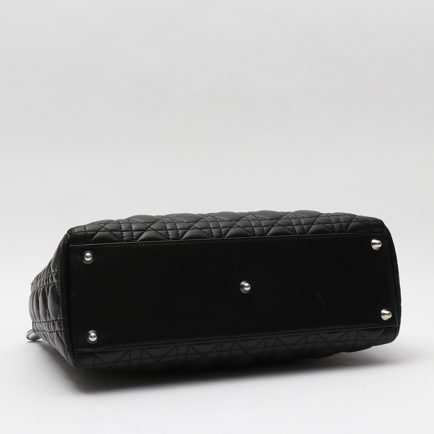 Borsa Dior  Lady Dior in pelle cannage nera - Detail D4