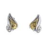 Zolotas  earrings for non pierced ears in silver and yellow gold - 00pp thumbnail