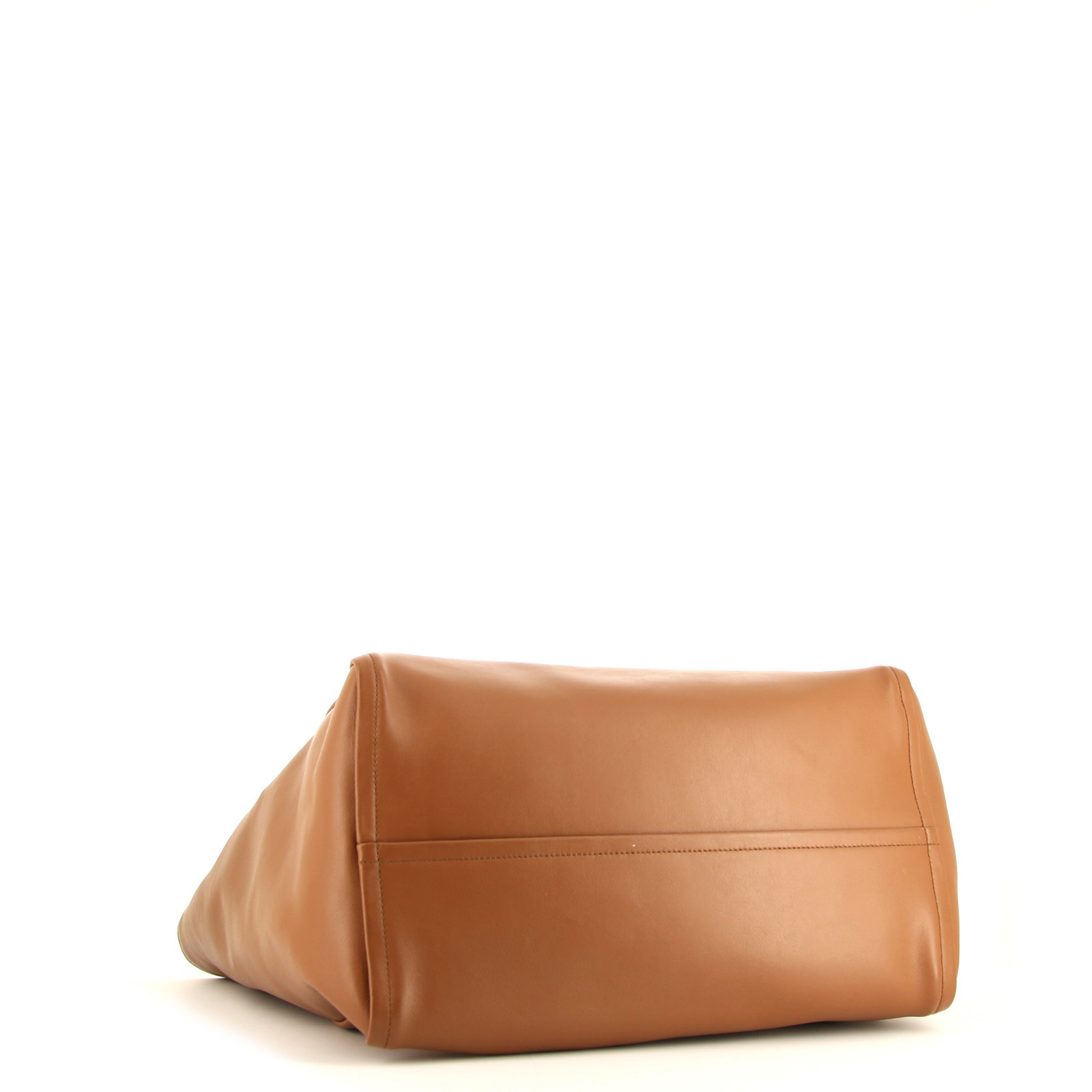 Sac cabas Prada  Elektra en cuir marron - Detail D4