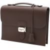 Hermès  Sac à dépêches small model  briefcase  in brown Evercalf leather - 00pp thumbnail